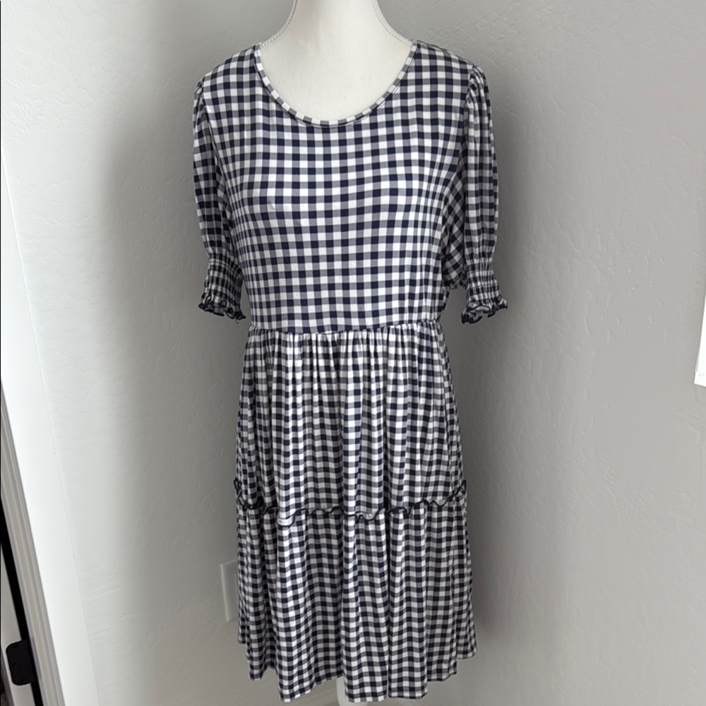 Draper James Gingham Checkered Dress NWOT